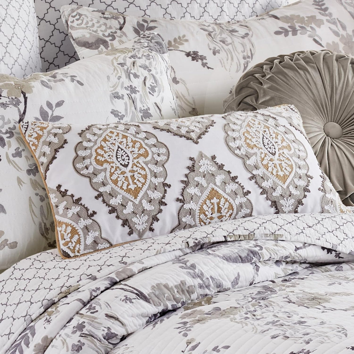 Levtex Home Pisa Embroidered Pillow (12x24)