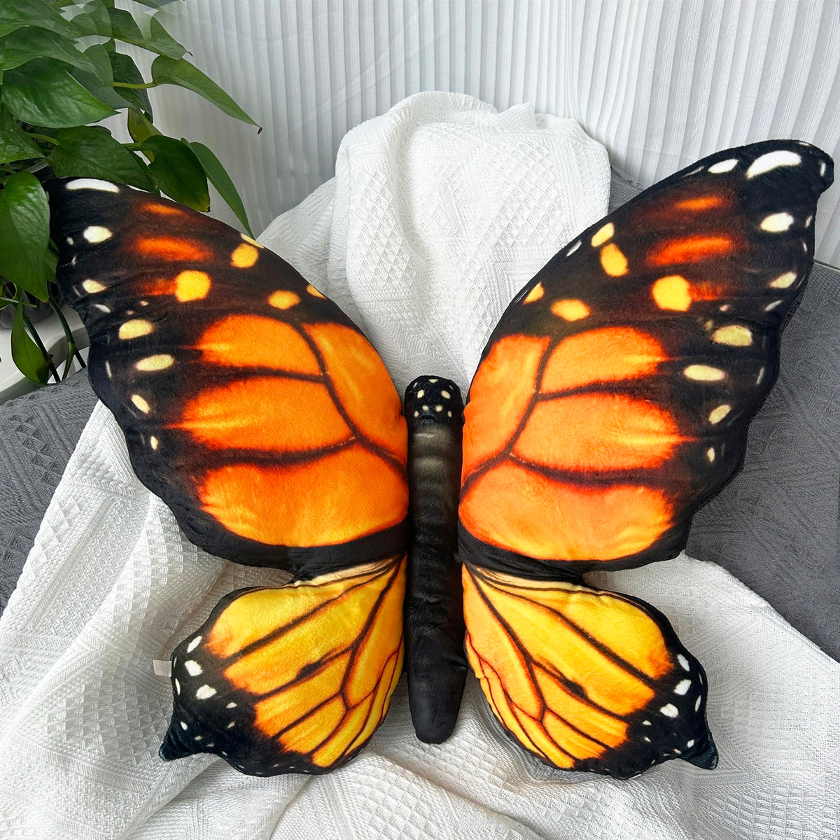 Butterfly Decoritive Thow Pillow 25" x 16.5", Butterfly Gifts for Women