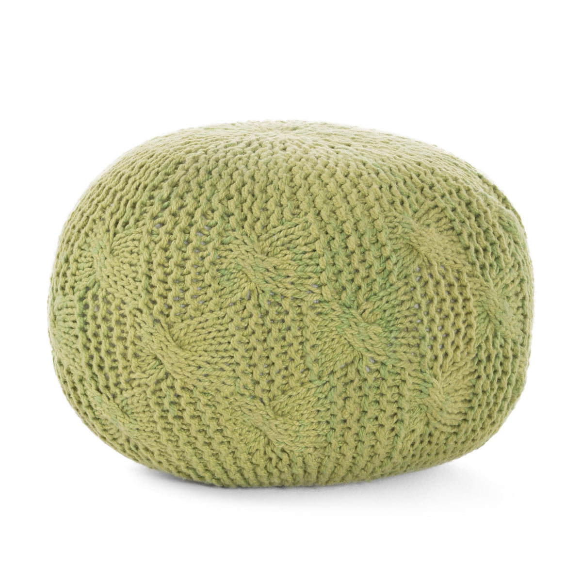 Christopher Knight Home Malibu Fabric Pouf, Grey