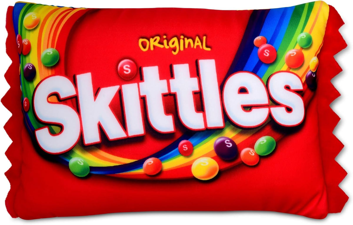 iscream Skittles Package-Shaped Mini Squishy Decorative Throw Pillow