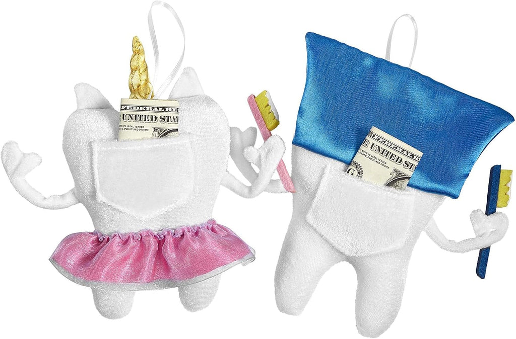 Let's Make Memories Personalized Tooth Fairy Pillow - Superhero Design - Tooth Fairy Pillow - Customize with Any Name - 5" W x 6" H