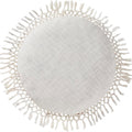Indigo Ink Tufted Medallion Round Pillow, Yellow, 20 x 20 in