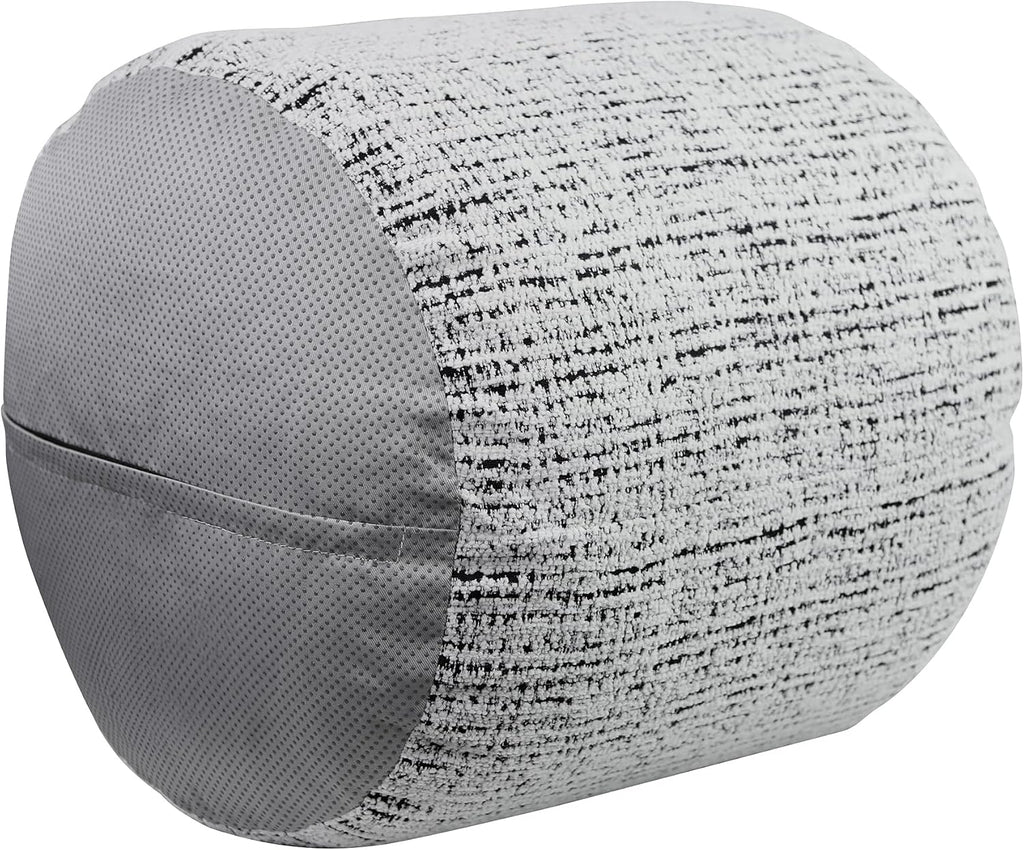 Lexicon Pouf Ottoman, Round Ottoman Foot Rest, Chenille Fabric Pouf, Small Foot Stools for Couch with Filling for Living Room/Bedroom, Multi-Color