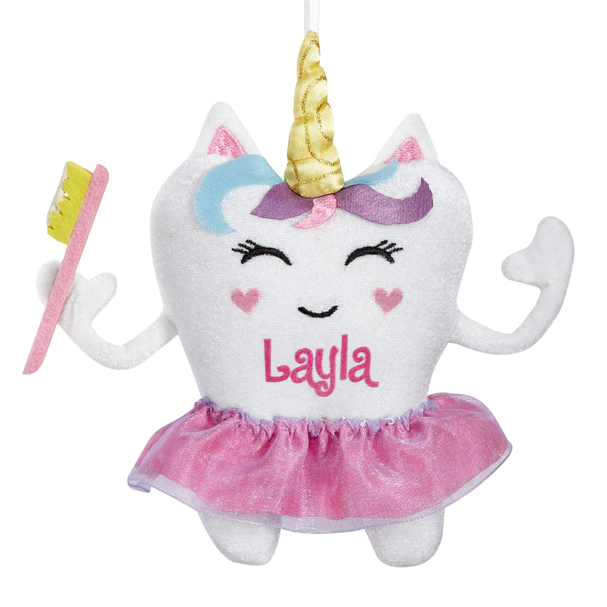 Let's Make Memories Personalized Tooth Fairy Pillow - Superhero Design - Tooth Fairy Pillow - Customize with Any Name - 5" W x 6" H