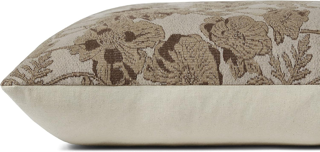 Loloi Chris Loves Julia Matilda Beige/Mocha Cover w/Poly Pillow