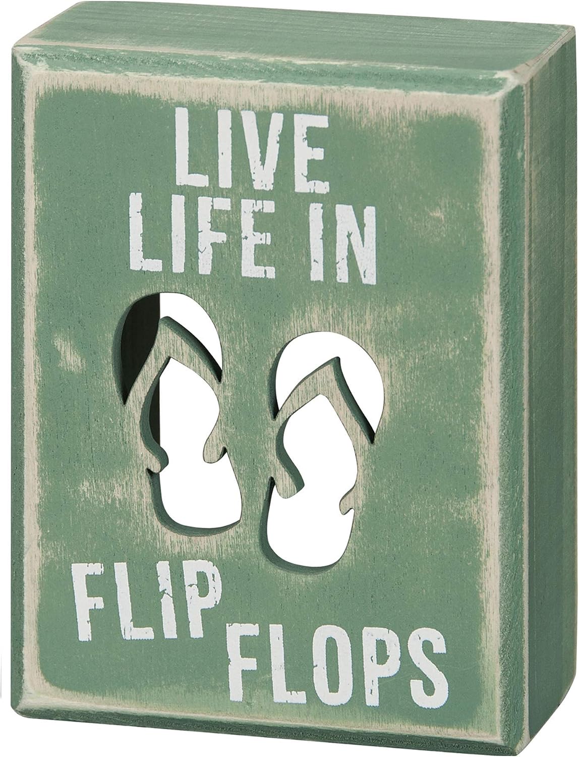 Primitives by Kathy 16355 Beach-Inspired Box Sign, 5" x 4" x 1.75", Beach House Friends