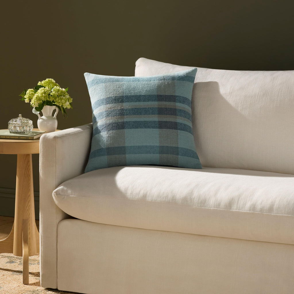 Loloi Chris Loves Julia Andi Yellow/Blue 12'' x 27'' Cover w/Down Pillow