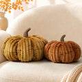 AELS Pumpkin Throw Pillows Set of 2, 14" Burnt Orange & Cinnamon Pillows