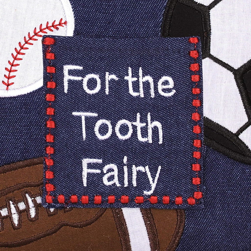 For the Tooth Fairy Embroidered Small/Petite Size Accent Pillow, 6" x 6"