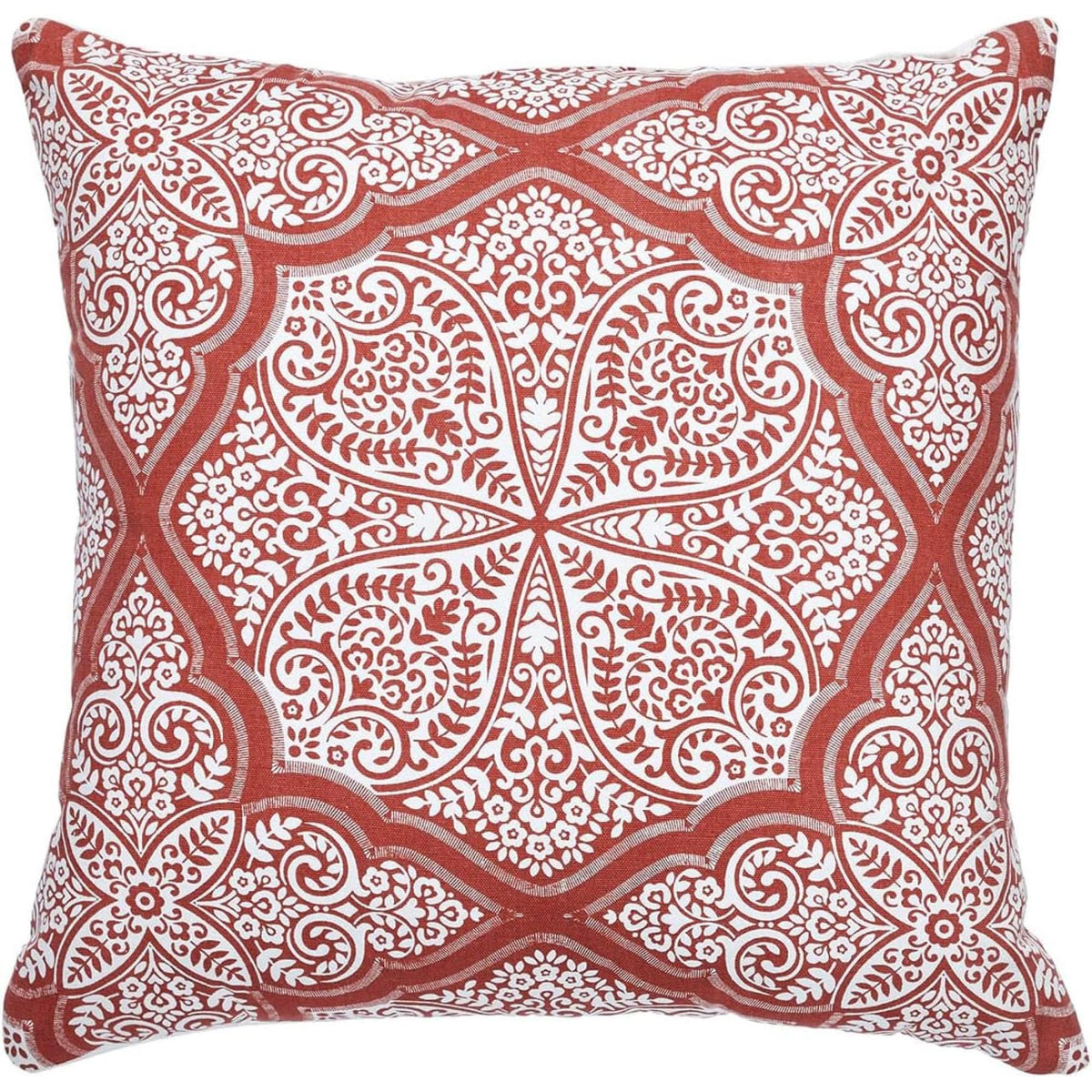 Indigo Ink Tufted Medallion Round Pillow, Yellow, 20 x 20 in
