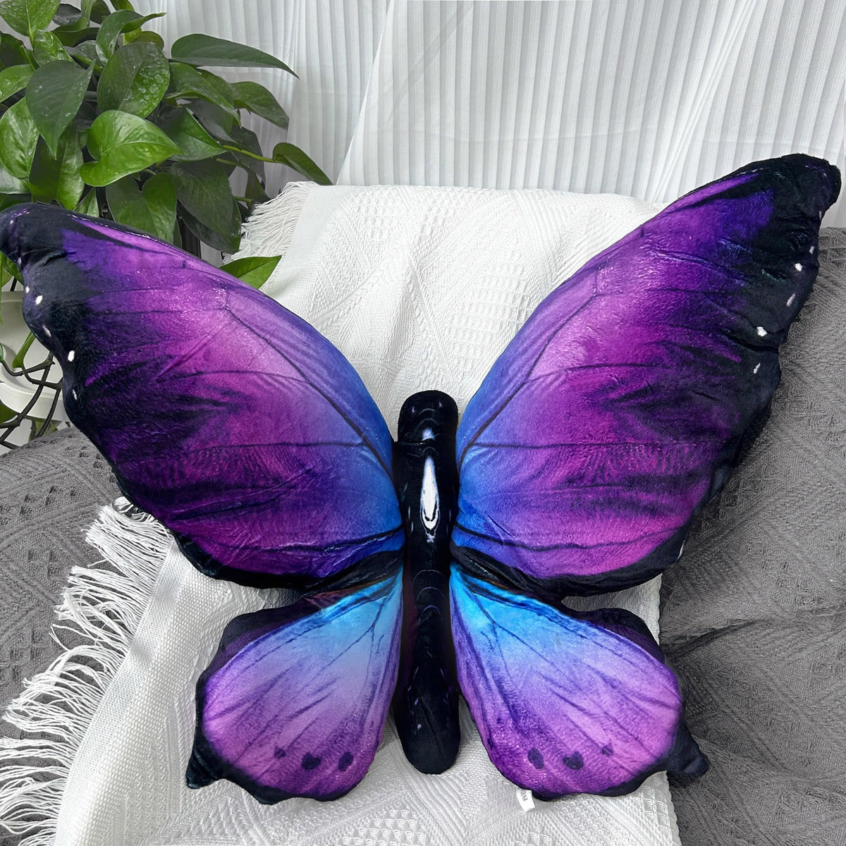 Butterfly Decoritive Thow Pillow 25" x 16.5", Butterfly Gifts for Women