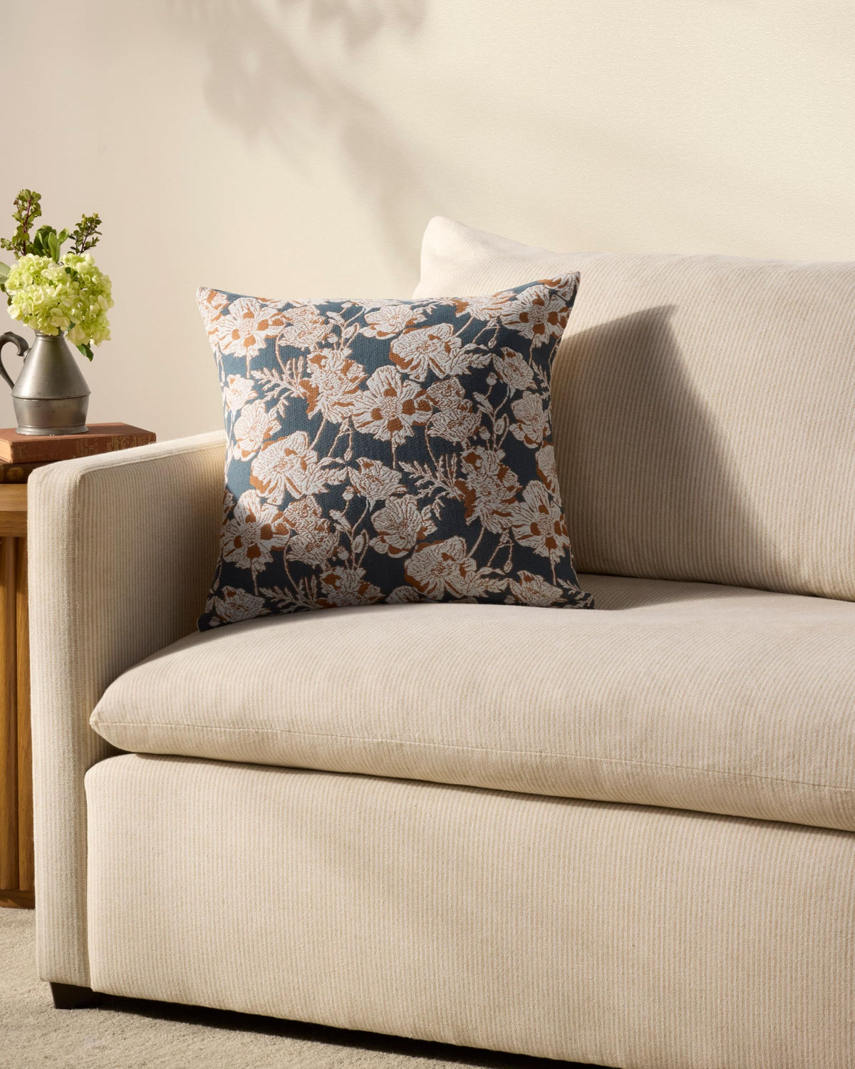 Loloi Chris Loves Julia Matilda Beige/Mocha Cover w/Poly Pillow