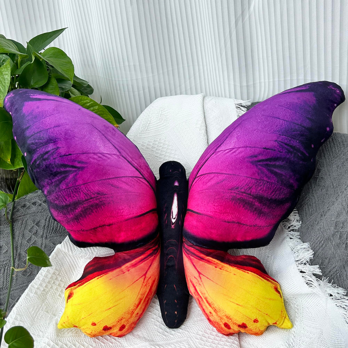 Butterfly Decoritive Thow Pillow 25" x 16.5", Butterfly Gifts for Women