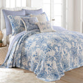 Levtex Home - Bennett - Decorative Pillow (14 x 18in.) - Stay in Bed - Blue and White