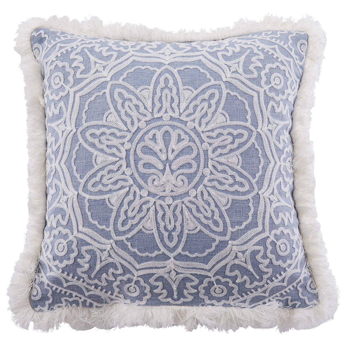 Levtex Home - Bennett - Decorative Pillow (14 x 18in.) - Stay in Bed - Blue and White