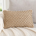 Boho Living Jada Decorative Throw, Includes Accent, Premium Woven Design, Living Room Décor, (1) 20" x 20" Pillow Cover with Insert, White